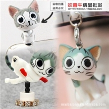 可爱起司猫防尘塞甜甜私房猫防尘塞挂件