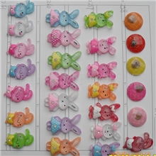 3.5cm*2.4cm儿童头饰树脂兔子树脂滴油