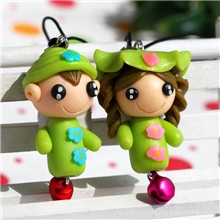 淘宝赠品小礼物新品特供情侣，卡通，生肖软陶饰品手机挂件