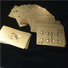 批发销售金箔银箔扑克牌美元欧元外贸礼品