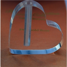 批发金箔玫瑰花底座亚克力心型底座价格优惠