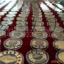 供应金属烤漆扑克筹码烤漆珐琅纪念币纪念章