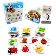 早教认图字母动物认识卡益智拼图儿童玩具字母拼图WGH58250.7