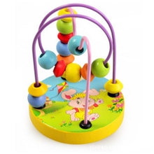 畅销款益智玩具串珠绕珠游戏迷你小绕珠动物底盘手眼协调HJW1220