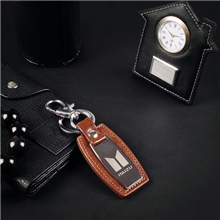 男士精品真皮钥匙扣汽车送礼ISUZU五十铃车标挂件礼品赠品