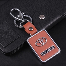 男士精品真皮钥匙扣汽车送礼车标挂件礼品赠品商务高档金属JS006