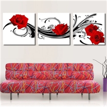 批发供应现代装饰画无框画客厅装饰画壁画三联无框画