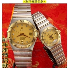 2012男表星座系列男士手表超薄机械表全钢表带带双鱼座男款