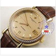 货到付款新款瑞士进口江寺丹砘耗式动力自动机械镶钻男士手表