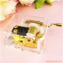 批发供应SANKYO手摇音乐盒生日礼品批发