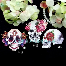 新款精品亚克力徽章日本原宿徽章原宿胸针花色骷髅饰品311#