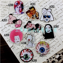 新款高品质压克力日本原宿徽章原宿胸针多款头像饰品250#