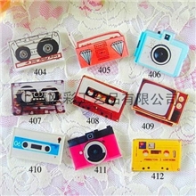 厂家直销亚克力徽章定做日本原宿胸针复古磁带电视机饰品067#