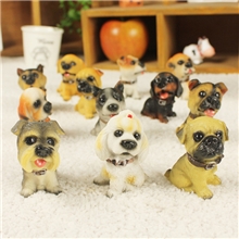 优沃家居创意礼品树脂工艺品zakka杂货12名犬仿真狗厂家直销