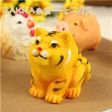 创意家居zakka杂货地摊货源树脂工艺品动物摆件十二12生肖