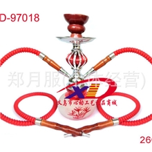 批发小号水烟斗双管水烟壶97018