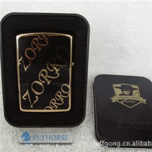 飞马打火机批发Z28309真金佐罗煤油打火机