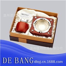金属烟灰缸【德邦烟具小额批发】精品烟缸打火机烟缸套装礼品