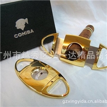 批发供应雪茄烟具兴一达COB火云金属雪茄剪JT398镀金