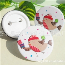 供应单色彩色印刷塑料徽章，金属纪念章，马口铁胸章