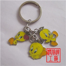 供应金属钥匙扣卡通鸭子多件组合钥匙扣钥匙扣订做钥匙扣