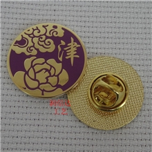 金属珐琅公司LOGO徽章高档徽章设计胸章订做胸徽厂家制作