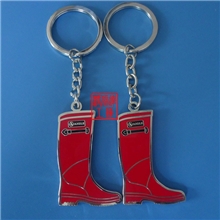 供应新款鞋子形状珐琅钥匙扣金属钥匙扣合金钥匙扣滴油钥匙扣