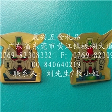 [专业厂家]生产定做铜印刷电真金胸章