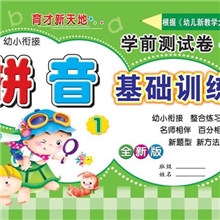 学前测试卷拼音基础训练1学前班幼小衔接书籍批发
