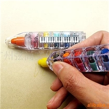 音乐文具/台湾文具/火箭蜡笔/音符6色腊笔/混批300元起