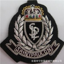 手工印度震丝徽章。【东莞首家工厂】