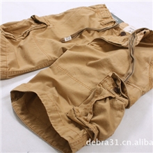 工厂外贸尾货批发男式短裤批发纯棉多袋中裤AF休闲短裤五分裤