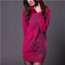 厂家直销清仓韩版印花长款针织衫毛衣女大码外套打底衫针织