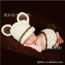 百日宝宝套装摄影服装魔法手工针织婴儿服新生儿衣服货源宝宝衣服