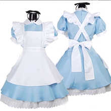 爱丽丝梦幻仙境*蓝色轻音lolita女仆装侍女装女佣装歌手演出服