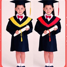 新款韩版儿童博士服正品博士服学士服幼儿园毕业服