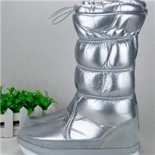 防滑防水保暖高筒女士棉靴子镜面漆皮雪地靴雪地鞋女鞋