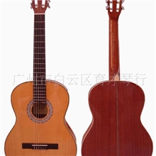 直供-音博39寸正桶云杉面沙比利底侧古典尼龙弦吉他