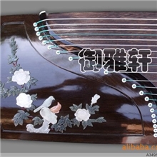 【天声民乐】古筝厂家直销批发楠木玉雕演奏古筝-紫藤花鸟