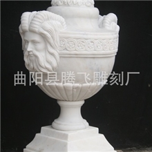 曲阳雕刻长期供应;大理石花盆，雕刻花盆。可定做！