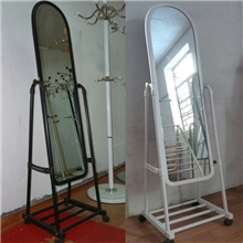 带移动轮子穿衣镜可调节落地全身镜子,新款学生化妆镜试衣镜子