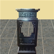 批发红木古典家具非洲黑紫檀皮灰木仿古灯笼花几特价花架