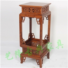 高档红木实木仿古家具黄花梨灯笼花几花架