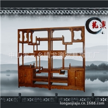 中式仿古典实木红木家具非洲黄花梨宝珠博古架大圆多宝格