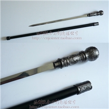 正品龙泉宝剑刀剑手杖剑圆头老人拐杖剑古代防身武器冷兵器未开刃