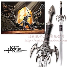 魔兽世界黑暗精灵神剑1:1全金属影视刀剑动漫刀剑不开刃