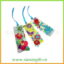 2013新款创意书签时尚珐琅漆书签腐蚀镂空书签推广