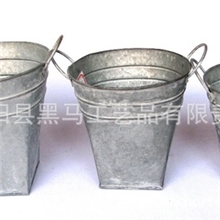 铁花盆马口铁花盆灰白仿古铁花盆