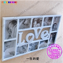 龙博家饰相框韩式装饰相架挂墙创意组合10画框连体照片墙欧式时尚