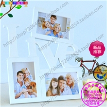 龙博家饰LOVE相架挂墙欧式创意组合3画框连体组合相框